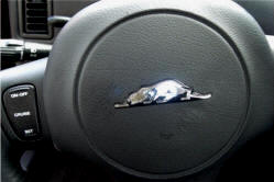 Plymouth Prowler Chrome Shimmer steering wheel emblem  